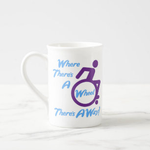 Tasse En Porcelaine Bone China Mug - Là où il y a une roue