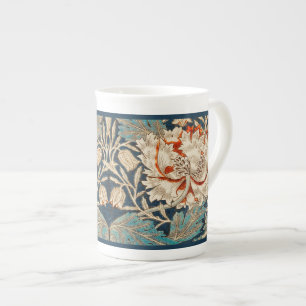 TASSE EN PORCELAINE BONE CHINA MUG : WILLIAM MORRIS : HONEYSUCKLE