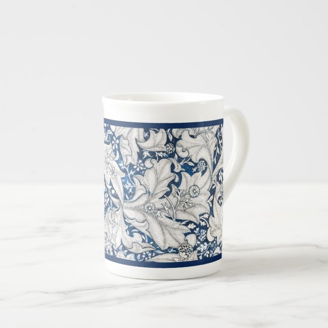 TASSE EN PORCELAINE BONE CHINA MUG : WILLIAM MORRIS : WALLFLOWER (Devant droit)