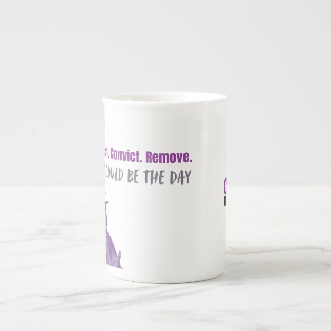Tasse En Porcelaine Bouchon de spécialité (Devant)