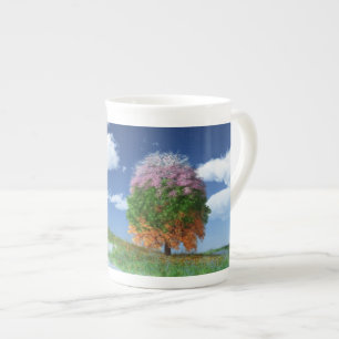Tasse En Porcelaine Boug de spécialité Arbre de saison