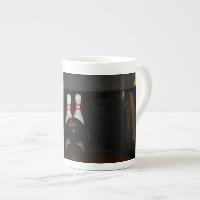 Tasse En Porcelaine Boule de Bowling (Devant droit)