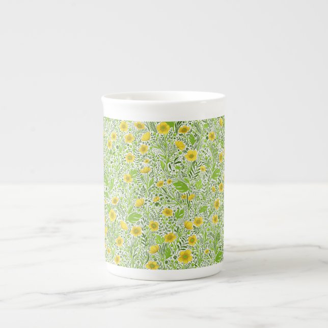Tasse En Porcelaine Boutons blancs (Devant)