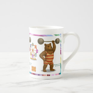 Tasse En Porcelaine Brandon, ours puissant du cirque
