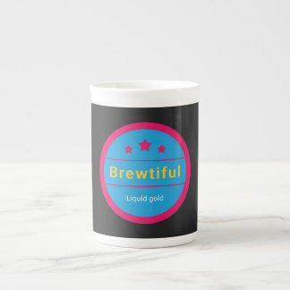 Tasse En Porcelaine Brewtiful, Liquid gold, Bone China