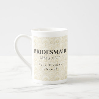 Tasse En Porcelaine Bridesmaid | Ornamental Art Deco – Ivory Keepsake