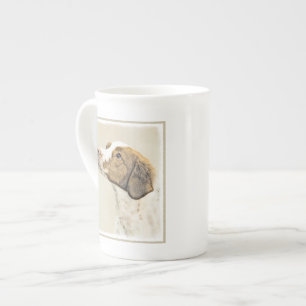 Tasse En Porcelaine Brittany Peinture - Cute Original Chien Art