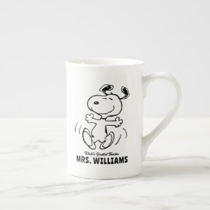 Tasse En Porcelaine cacahuètes   Snoopy Grand Enseignant Personnalisé