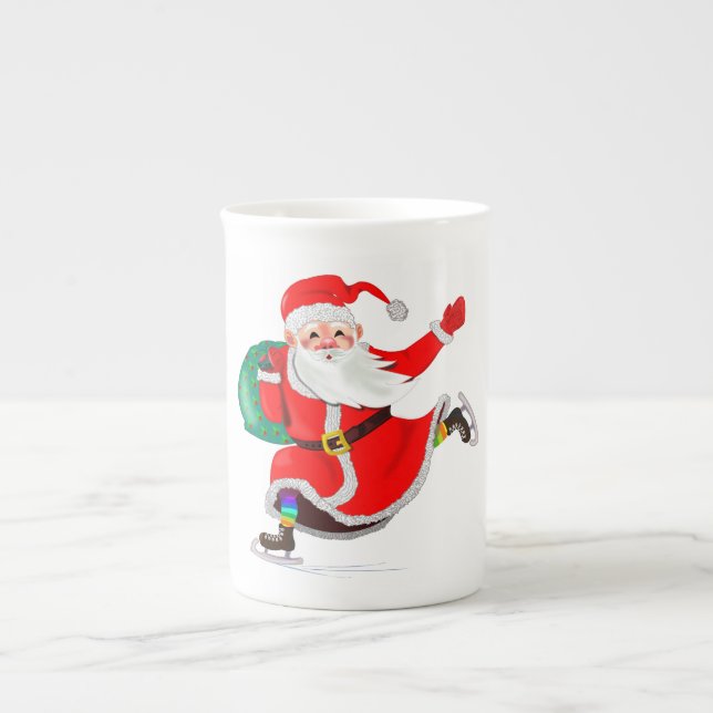 Tasse En Porcelaine Cadeau Christmas Mug Père Noël (Devant)
