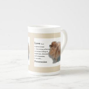 Tasse En Porcelaine Cadeaux amoureux de Poméranie