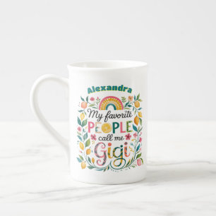 Tasse En Porcelaine ❤️ Cadeaux GIGI personnalisés Fête des mères Anniv