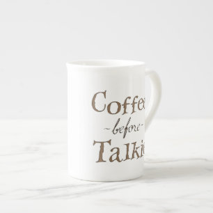 Tasse En Porcelaine Café avant Talkie