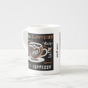 Tasse En Porcelaine Café Mocca Cappucino Esspreso Café'Latte