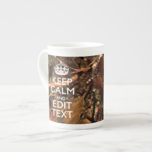 Tasse En Porcelaine Camouflage Deep Woods Restez Calme Ayez Votre Text