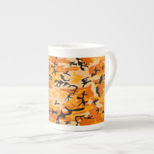 Tasse En Porcelaine Camouflage orange, Militaire, Armée