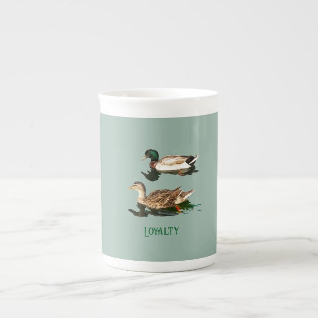 Tasse En Porcelaine Canards colverts (Devant)
