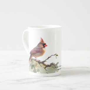 Tasse En Porcelaine Cardinals modernes rouges et bruns
