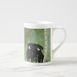 Tasse En Porcelaine Carlin Chien mignon Gustav Klimt Forest