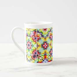 Tasse En Porcelaine Carrelage méditerranéen, Carreaux d'encre d'alcool