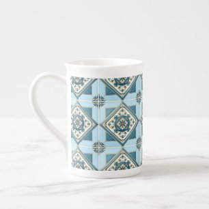 Tasse En Porcelaine Carrelage méditerranéen, Portugais, Azulejo, Majol