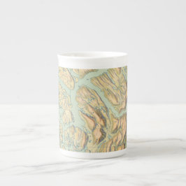 Tasse En Porcelaine Cartes de Norvège - Bergen série 1925