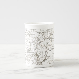 Tasse En Porcelaine Cartes de Norvège - Bergen série 1925