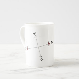 Tasse En Porcelaine cartes de norway - rose de boussole