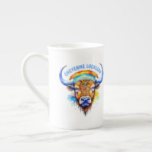 Tasse En Porcelaine Casquette indienne de bison amérindien
