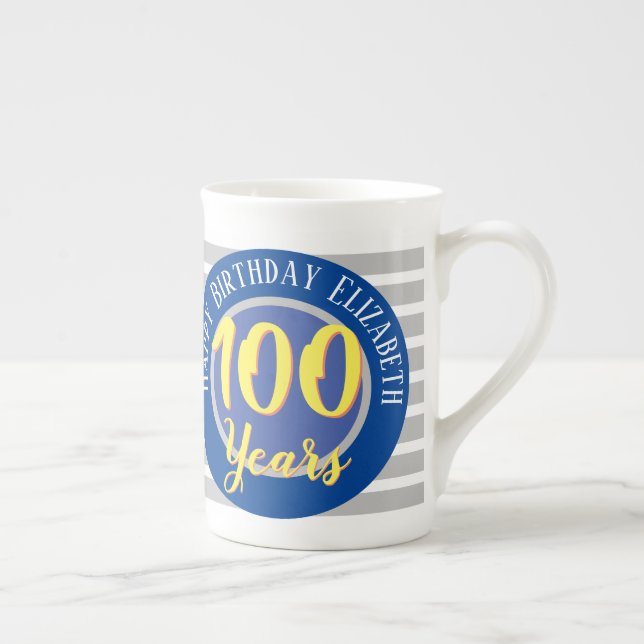 Tasse En Porcelaine Centenaire de 100 ans commémoratif (Droite)