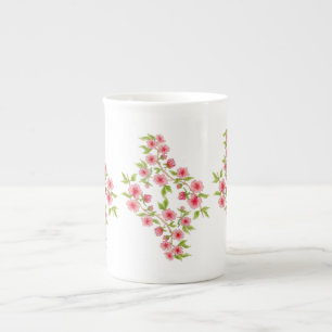Tasse En Porcelaine Cerisiers fleurs os Chine Musique