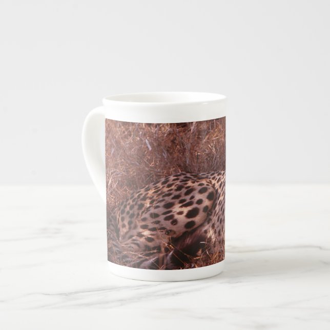 Tasse En Porcelaine Cheetah Stare (Devant gauche)