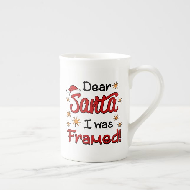 Tasse En Porcelaine Cher Père Noël, je peux expliquer l'ogive chinoise (Droite)
