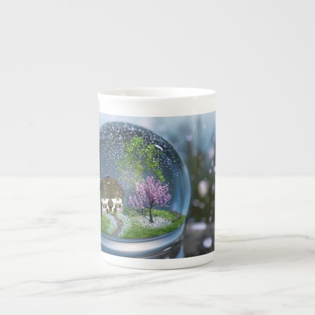 Tasse En Porcelaine Cherry Blossom Globe Spécial Mug (Devant)