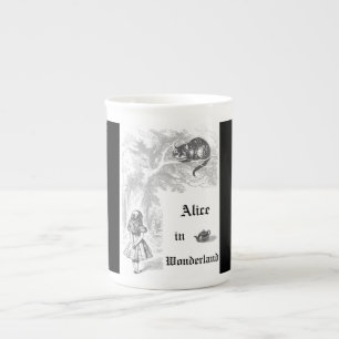 Tasse En Porcelaine Cheshire Chat Vintage Alice au pays des merveilles