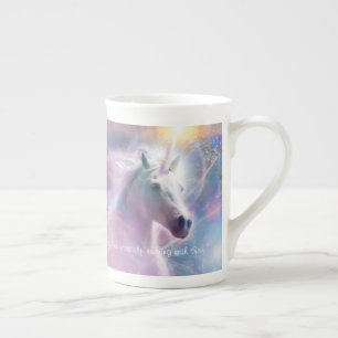 Tasse En Porcelaine Cheval de la licorne SHAFIRE Géante Mug de café