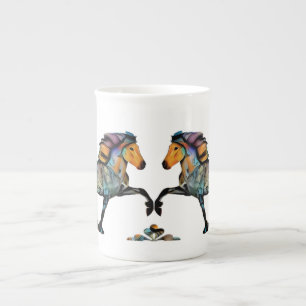 Tasse En Porcelaine Cheval islandais Pop Art