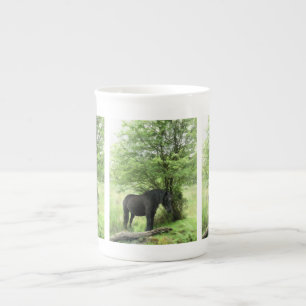 TASSE EN PORCELAINE CHEVAUX