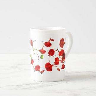 Tasse En Porcelaine Chine de l'os de muscade Royal Poinciana