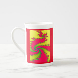 Tasse En Porcelaine Chinois Jour de l'An Dragon Fractal Mug