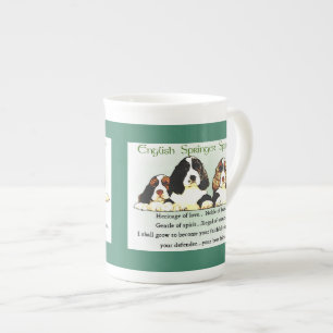 Tasse En Porcelaine Chiots d'épagneul de springer anglais