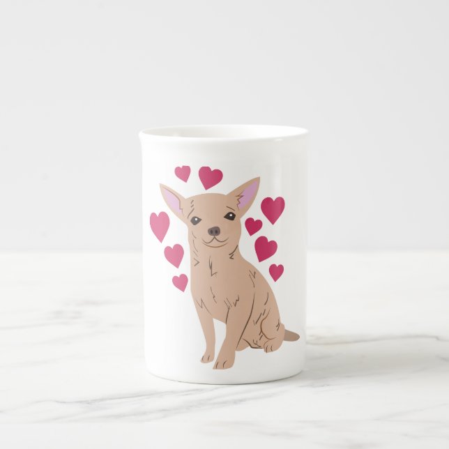 Tasse En Porcelaine chiwawa (Devant)
