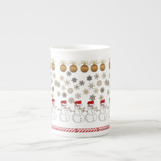 Tasse En Porcelaine Christmas Mug Snowman