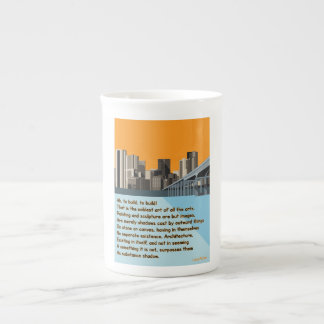 Tasse En Porcelaine Citation architecturale de Longfellow