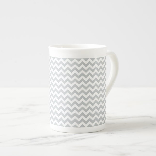 Tasse En Porcelaine Cliquez sur Personnaliser pour modifier Gris en co (Devant droit)