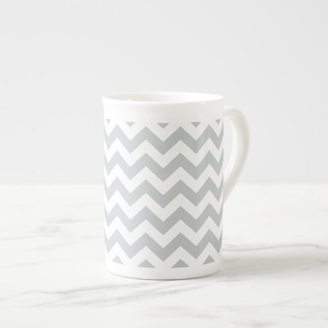 Tasse En Porcelaine Cliquez sur Personnaliser pour modifier Gris en co (Devant droit)