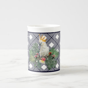Tasse En Porcelaine Cockatoo Bird au Paradis
