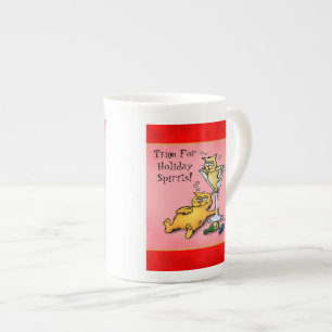 Tasse En Porcelaine Cocktail Kittens Vacances Spirits Cartoon