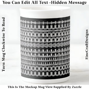 Tasse En Porcelaine Coffee Addict Message caché Grosse nouveauté 111W