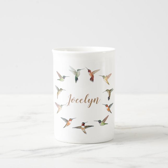 Tasse En Porcelaine Colibri personnalisé (Devant)