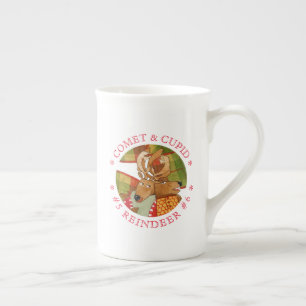 Tasse En Porcelaine COMET CUPID REINDEER Bone China Mug